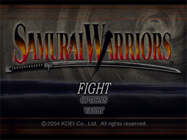 Samurai Warriors - Screenshot - Game Title Image