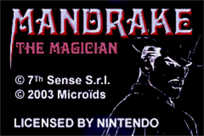 Mandrake the Magician - Screenshot - Game Title Image