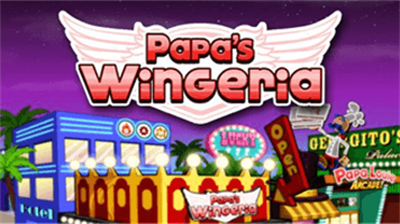 Papa's Wingeria To Go! - Screenshot - Game Title Image