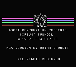 Turmoil (ASCII) - Screenshot - Game Title Image