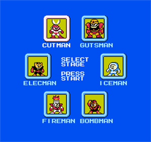 Mega Man - Screenshot - Game Select Image