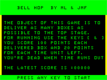 Bell Hop - Screenshot - Game Title Image