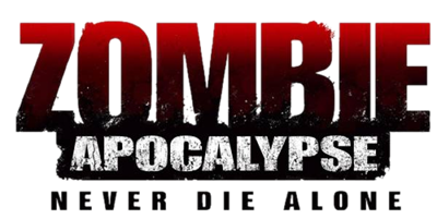 Zombie Apocalypse: Never Die Alone - Clear Logo Image