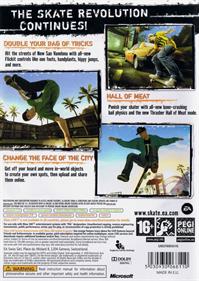 Skate 2 - Box - Back Image