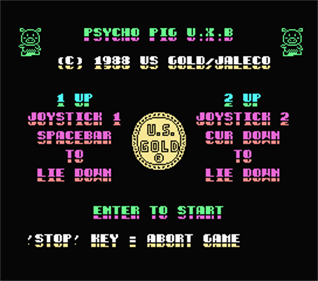 Psycho Pigs UXB - Screenshot - Game Title Image