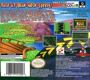 Woody Woodpecker Racing - Box - Back Image