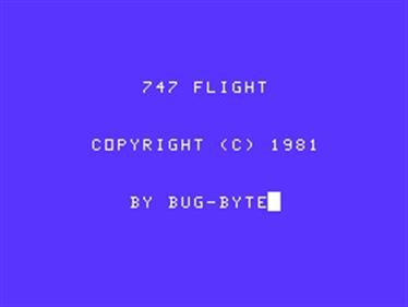 747 - Screenshot - Game Title Image