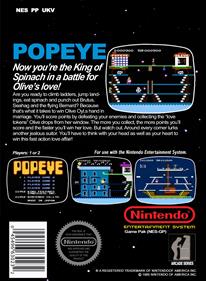 Popeye - Box - Back Image