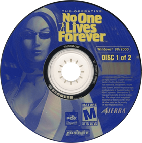 The Operative: No One Lives Forever: Game of the Year Edition - Disc Image