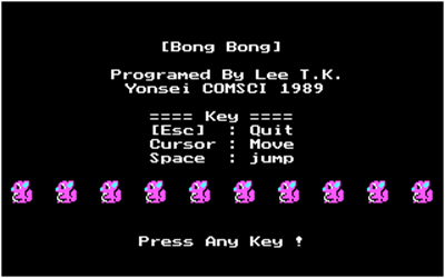 Bong Bong - Screenshot - Game Title Image