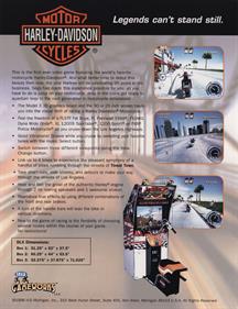 Harley-Davidson & L.A. Riders - Advertisement Flyer - Back
