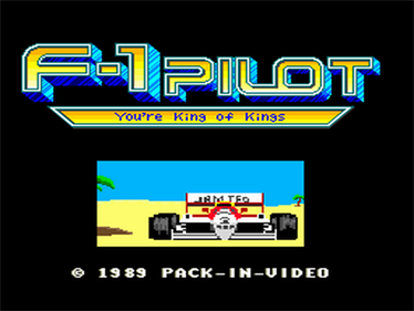 F-1 Pilot - Screenshot - Game Title Image