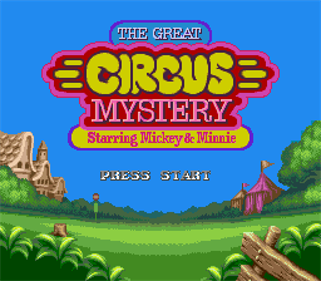 The Great Circus Mystery Starring Mickey & Minnie - Screenshot - Game Title Image