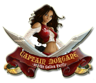 Captain Morgane and the Golden Turtle - Clear Logo Image