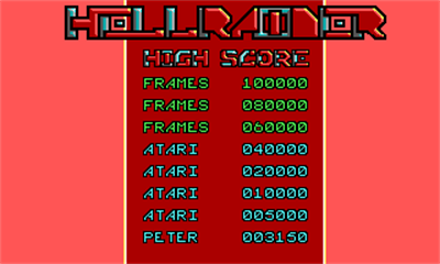 Hellraider - Screenshot - High Scores Image