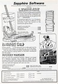 Mystery Mansion - Advertisement Flyer - Front Image