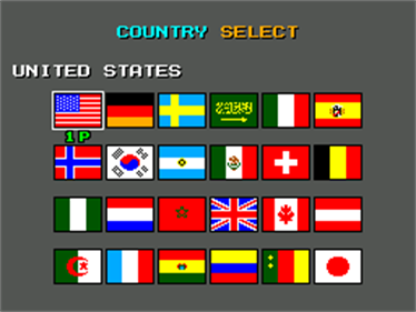 94 Super World Cup Soccer - Screenshot - Game Select