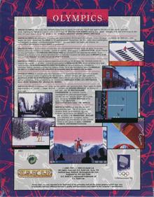 Winter Olympics: Lillehammer '94 - Box - Back Image