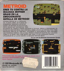 Metroid - Box - Back Image