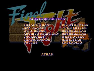 Final Fight X - Screenshot - Game Select Image