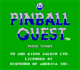 Pinball Quest - Screenshot - Game Title Image