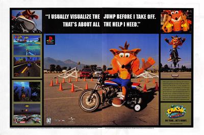 Crash Bandicoot: Warped - Advertisement Flyer - Front Image