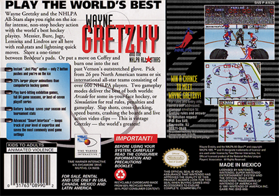 Wayne Gretzky and the NHLPA All-Stars - Box - Back
