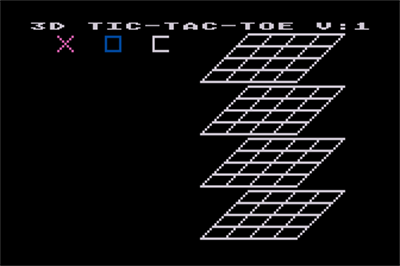 3-D Tic-Tac-Toe (Adventure International) - Screenshot - Gameplay Image