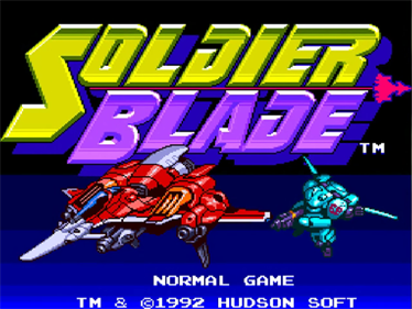 Soldier Blade - Screenshot - Game Title Image