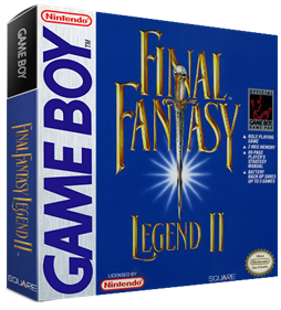 Final Fantasy Legend II - Box - 3D Image
