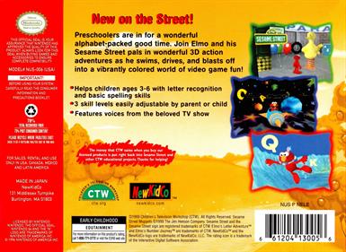 Sesame Street: Elmo's Letter Adventure - Box - Back Image
