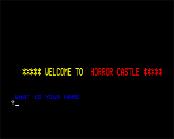 Horror Castle - Screenshot - Game Title Image