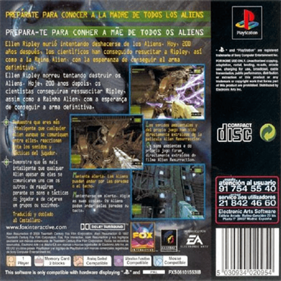 Alien: Resurrection - Box - Back Image