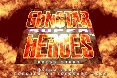 Gunstar Super Heroes - Screenshot - Game Title Image