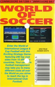 World of Soccer - Box - Back Image