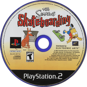 The Simpsons Skateboarding - Disc Image