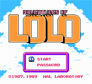 Adventures of Lolo 2 - Screenshot - Game Title Image