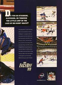 NHL FaceOff 99 - Advertisement Flyer - Front Image
