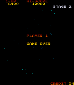 Gyruss - Screenshot - Game Over Image