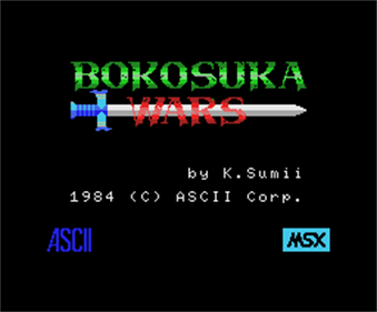 Bokosuka Wars - Screenshot - Game Title Image