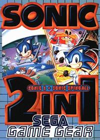 Sonic 2 in 1: Sonic 2 + Sonic Spinball - Box - Front Image