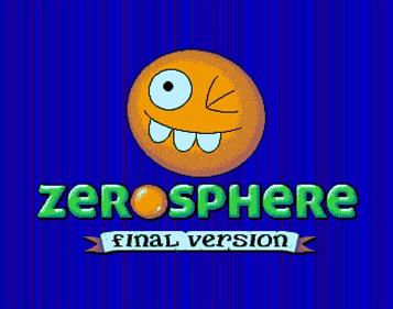 Zerosphere - Screenshot - Game Title Image