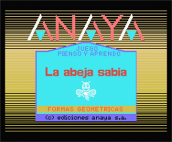 La Abeja Sabia 1 - Formas Geometricas - Screenshot - Game Title Image