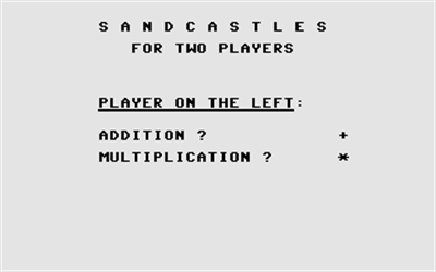 Sandcastles and Paramaths - Screenshot - Game Title Image