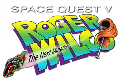 Space Quest V: Roger Wilco: The Next Mutation - Clear Logo Image