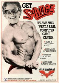 Savage - Advertisement Flyer - Front Image