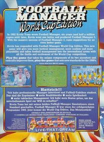 Football Manager: World Cup Edition - Box - Back Image