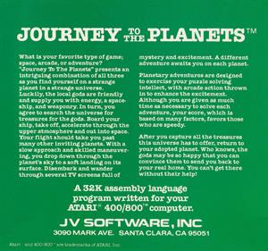 Journey to the Planets - Box - Back - Reconstructed Image