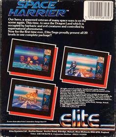 Space Harrier: 20 Levels Edition - Box - Back Image