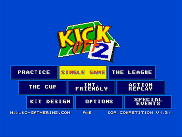Kick Off 2: Competition Version - Screenshot - Game Select Image